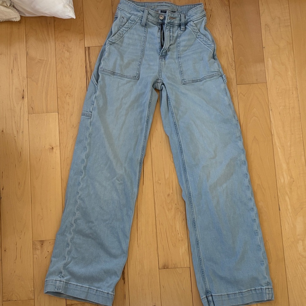 american eagle mid leg jeans